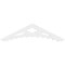Ekena Millwork Pitch Wellington Architectural Grade PVC Gable Pediment, 36"W x 9"H x 1"P (6/12) GPP036X009X100WEL - alternate 3
